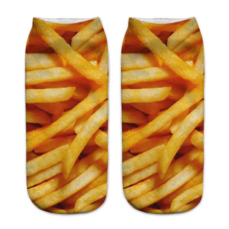 image-AnBnCn Funny Nutella 3D Printed Casual Socks - Kawaii Gift Delight