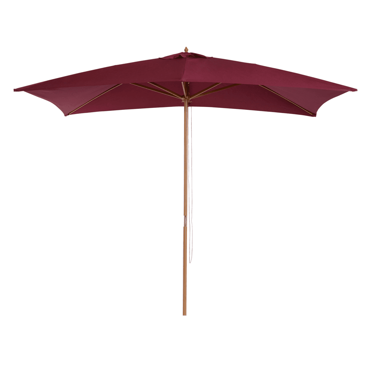 image-3x2m Wooden Patio Parasol Umbrella