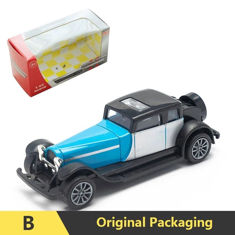 image-1:43 Vintage Car Model - Alloy Pull Back Toy for Collectors & Kids