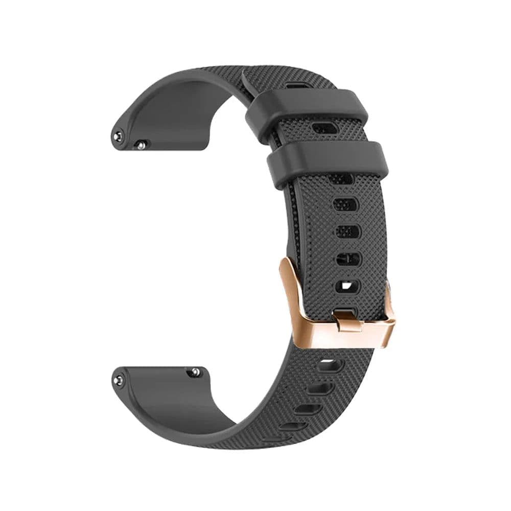 image-20mm Silicone Watchband with Rose Gold Buckle for Polar & Garmin Watches