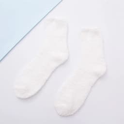 image-Fluffy Cotton Socks - Comfortable, Breathable Warmth - Casual Low Tube