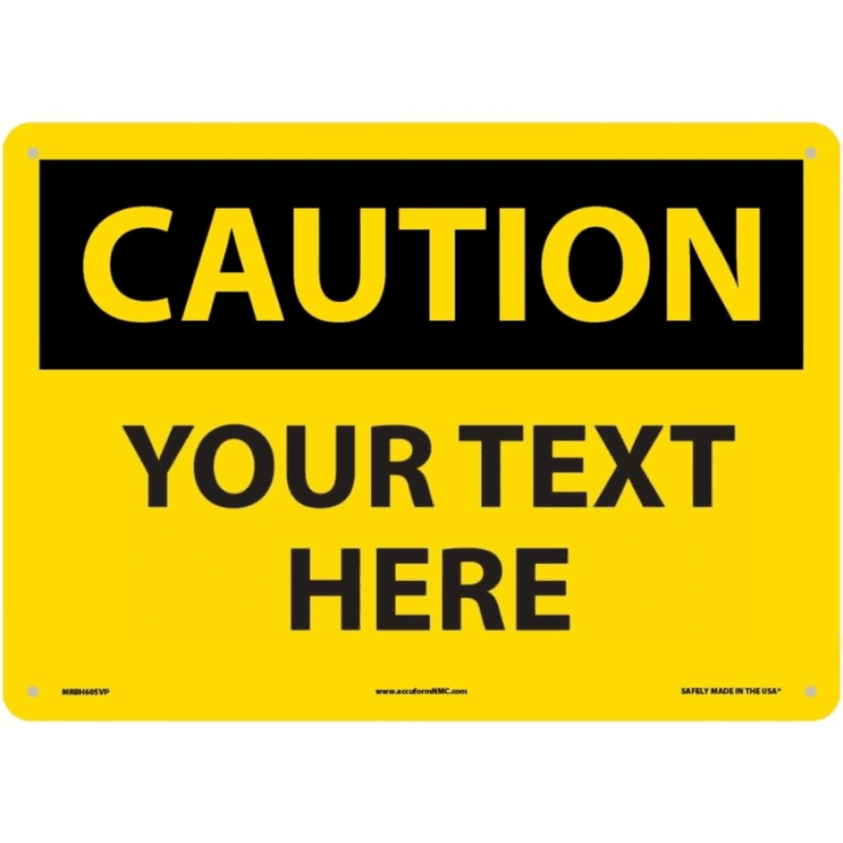 image-CIFbuy Custom OSHA Style Safety Caution Sign (TikTok, pick-up service)