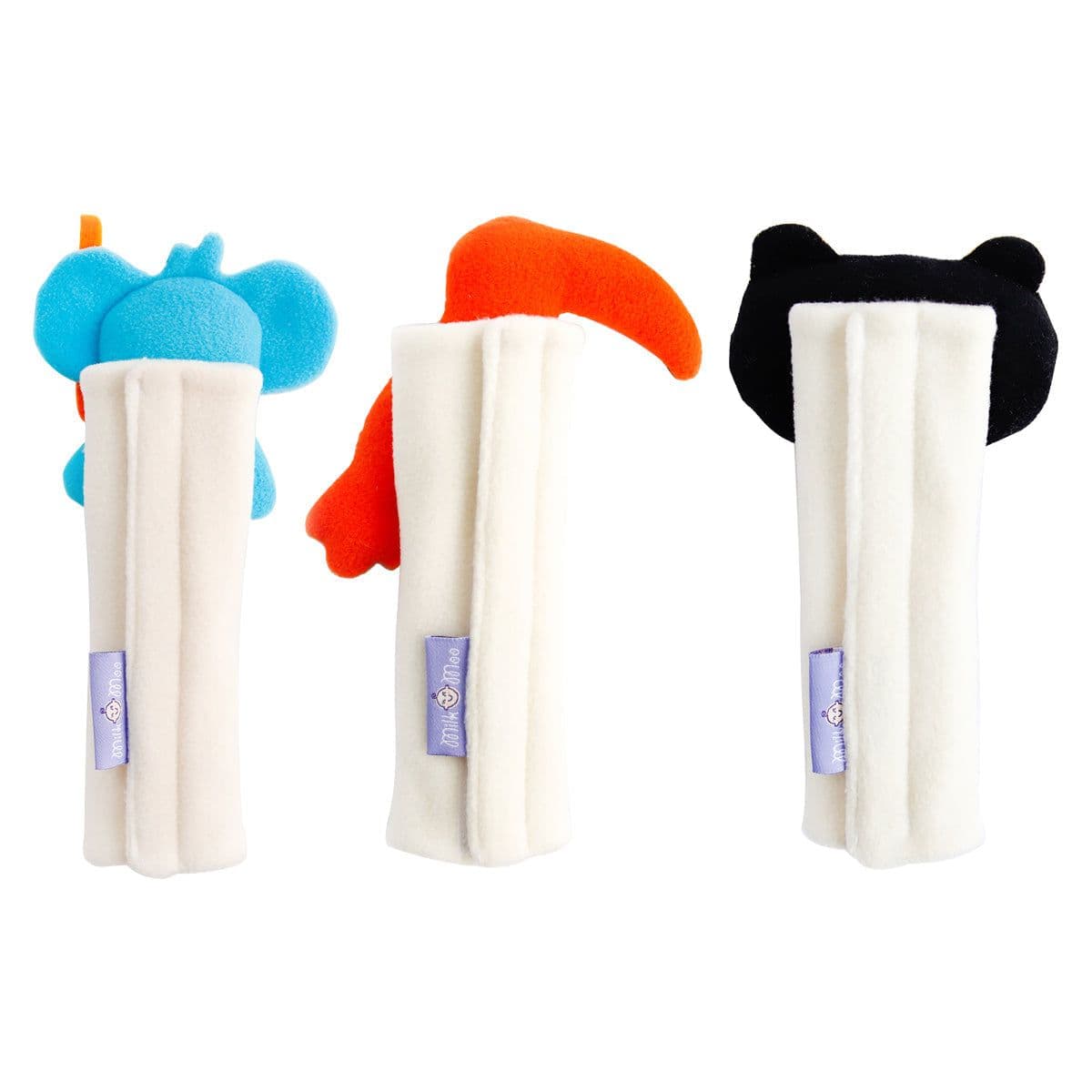 image-Milk&Moo Kinder Gurtpolsterset, Schulterpolster für Autositz, 3 Stk