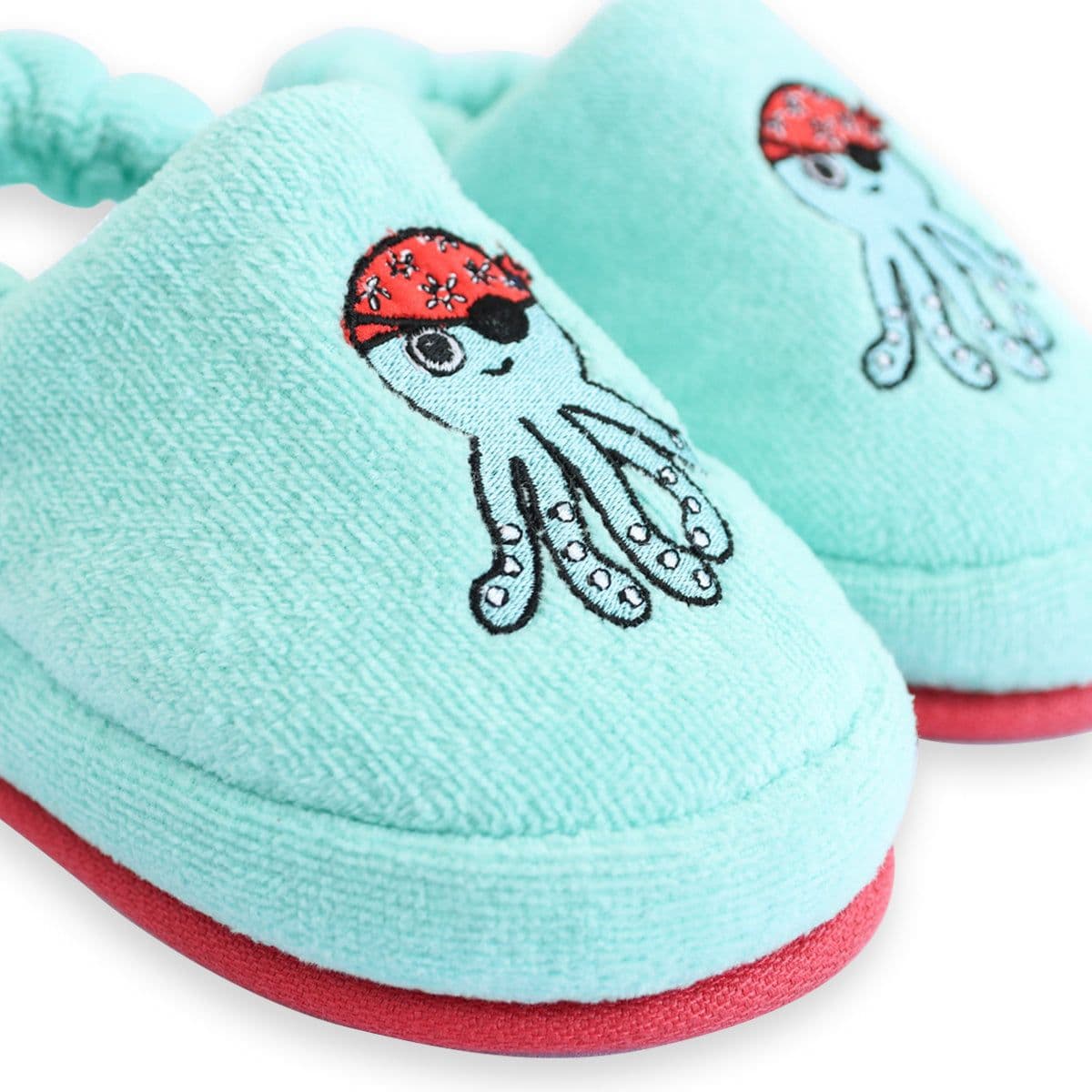 image-Milk&Moo Sailor Octopus Kinder Hausschuhe 4-5 Jahre alt, türkis