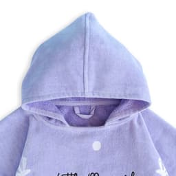 image-Milk&Moo Kinder Little Mermaid Poncho und Hausschuhe Set, Lila