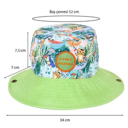 image-Milk&Moo Jungle Friends Kinder Fischerhut, Atmungsaktiv, Unisex