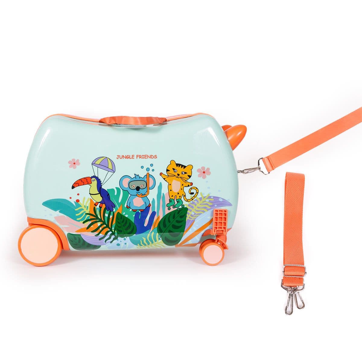 image-MILK&MOO Befahrbarer Kinderkoffer Jungle Friends