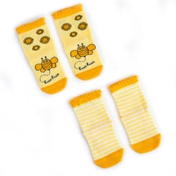 image-Milk&Moo Buzzy Beeund Chancin 2 Paar Baby Socken 0-12 Monate