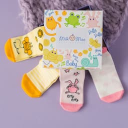 image-Milk&Moo Buzzy Beeund Chancin 2 Paar Baby Socken 0-12 Monate