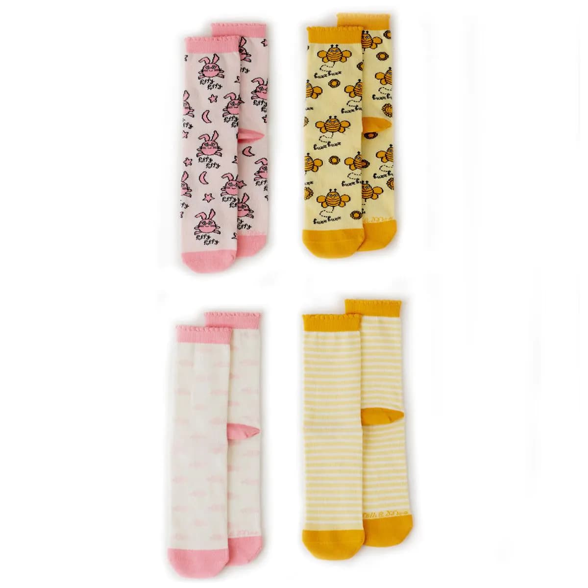 image-Milk&Moo Buzzy Bee and Chancin 4 Paar Socken für Mutter