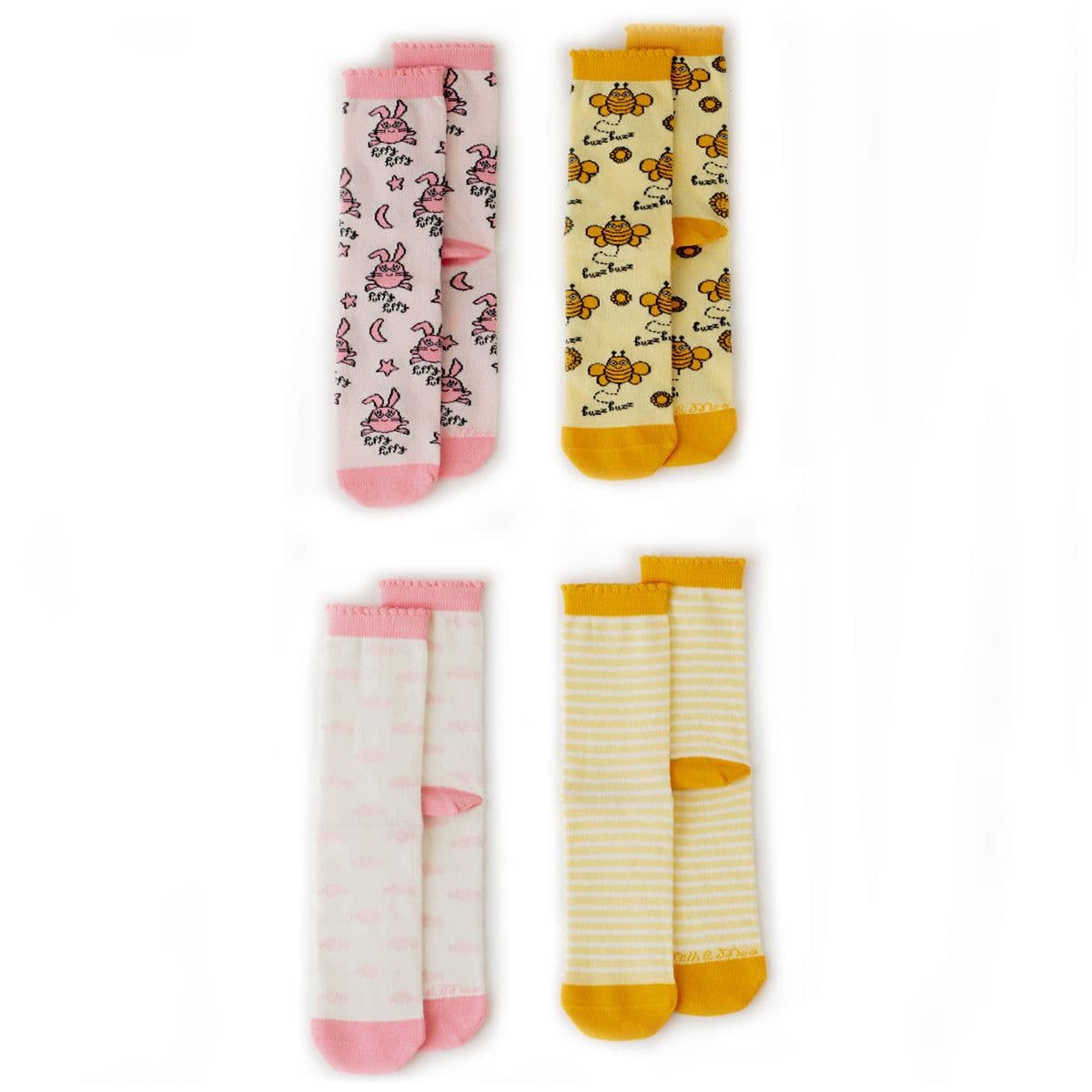 image-Milk&Moo Buzzy Bee and Chancin 4 Paar Socken für Mutter