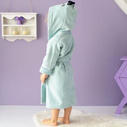 image-Milk&Moo Sangaloz Kinder Samt Bademantel mit Kapuze
