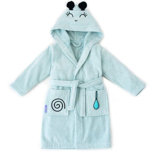 image-Milk&Moo Sangaloz Kinder Samt Bademantel mit Kapuze