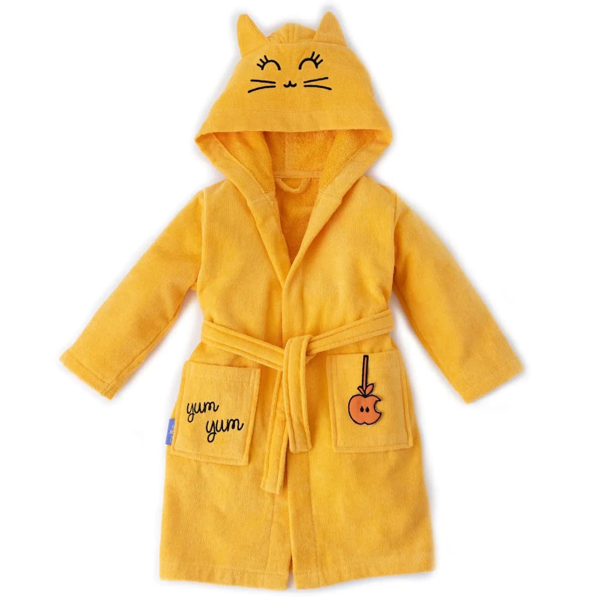 image-Milk&Moo Tombish Cat Kinder Samt Bademantel mit Kapuze
