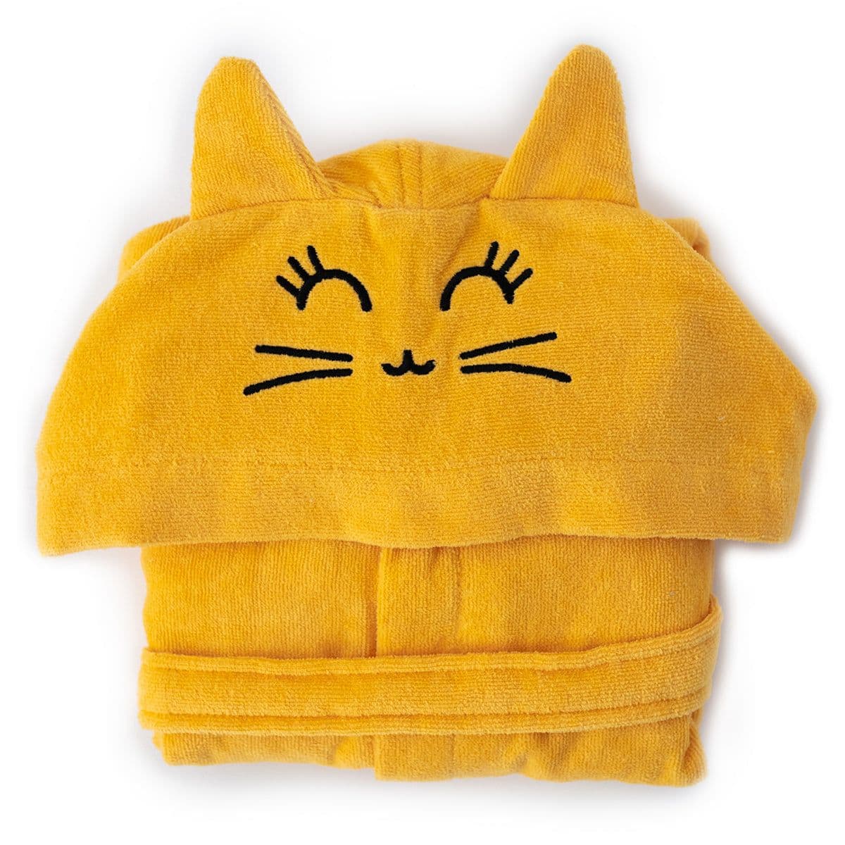 image-Milk&Moo Tombish Cat Kinder Samt Bademantel mit Kapuze