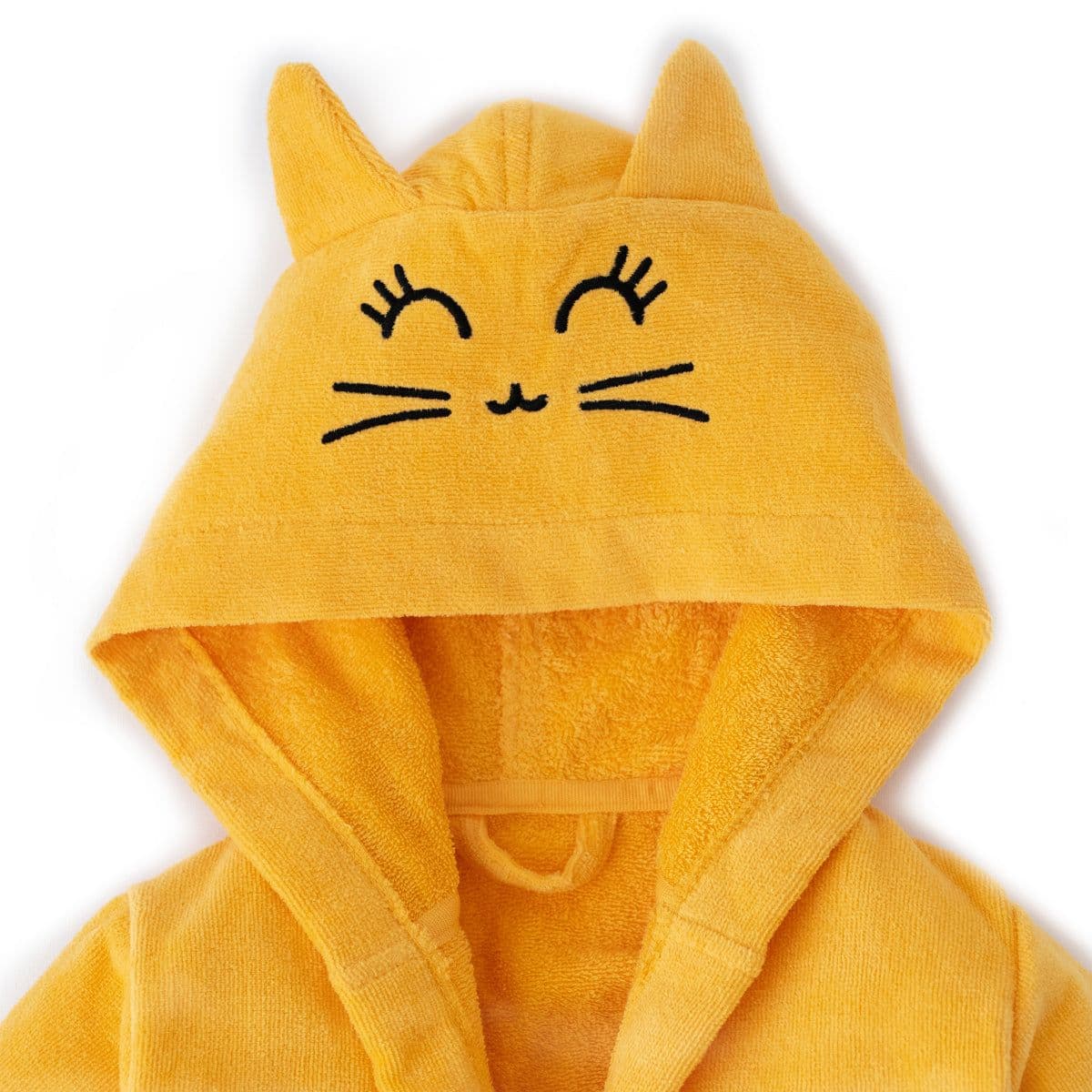image-Milk&Moo Tombish Cat Kinder Samt Bademantel mit Kapuze