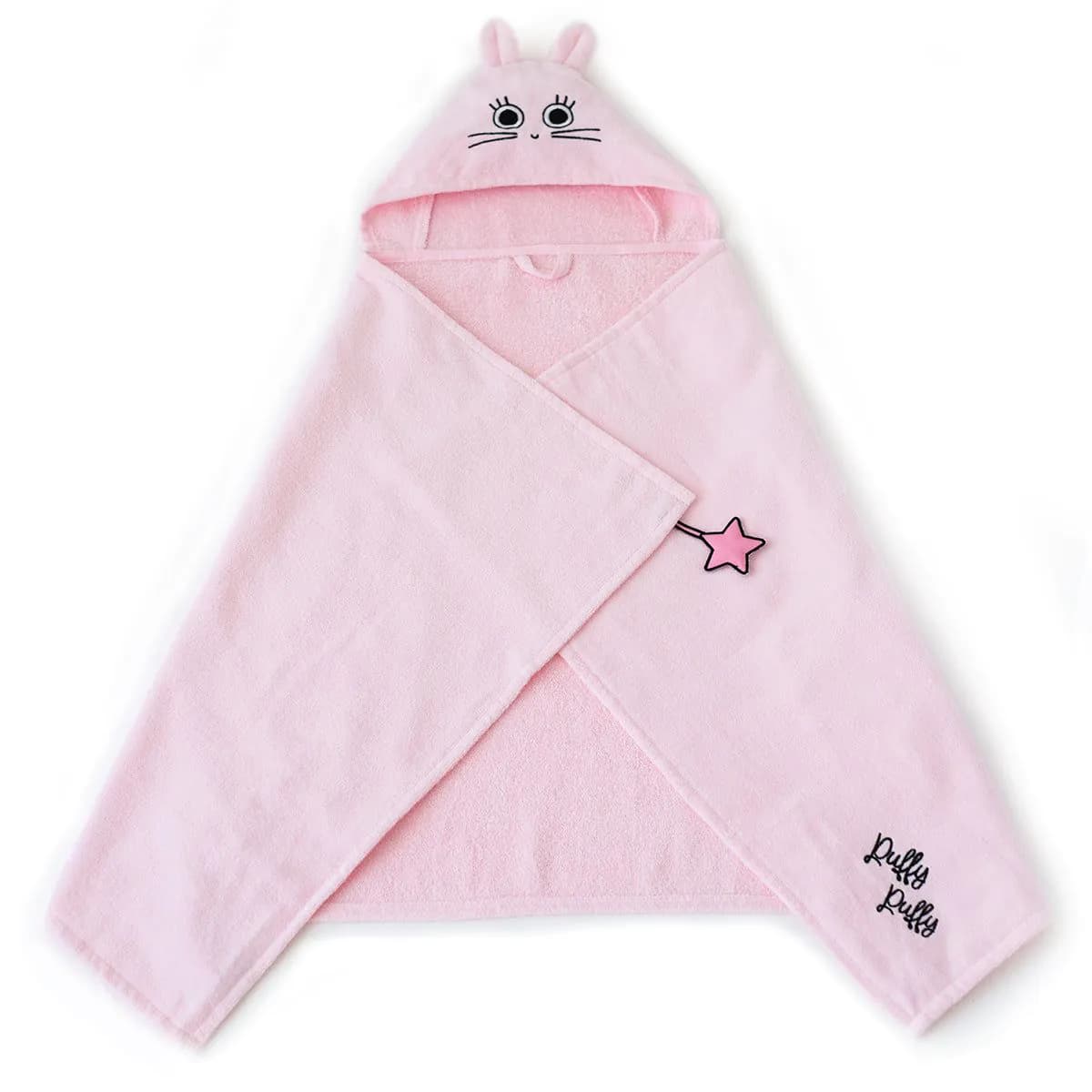 image-Milk&Moo Chancin Baby Kapuzenbadetuch aus Samt