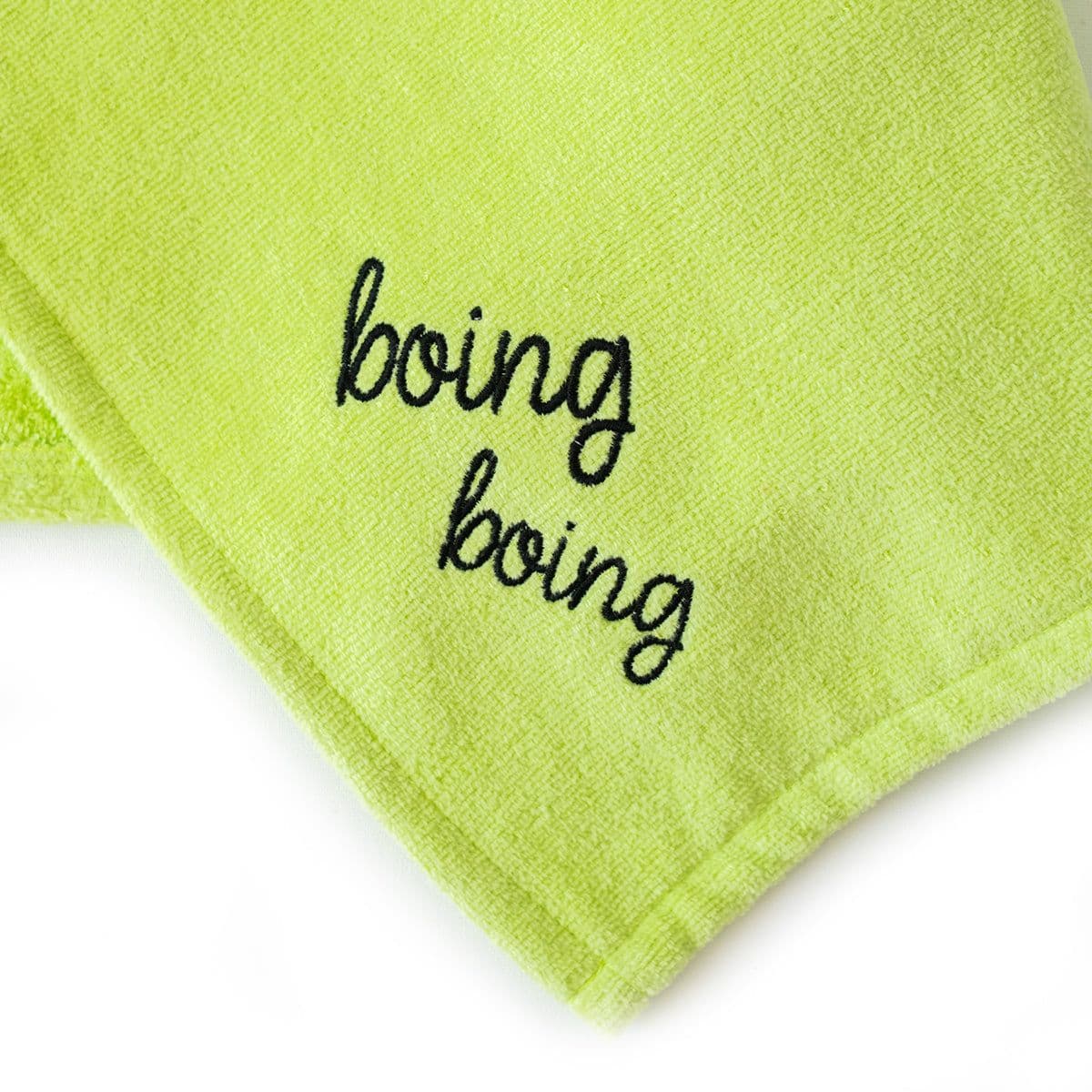 image-Milk&Moo Cacha Frog Baby Kapuzenbadetuch aus Samt