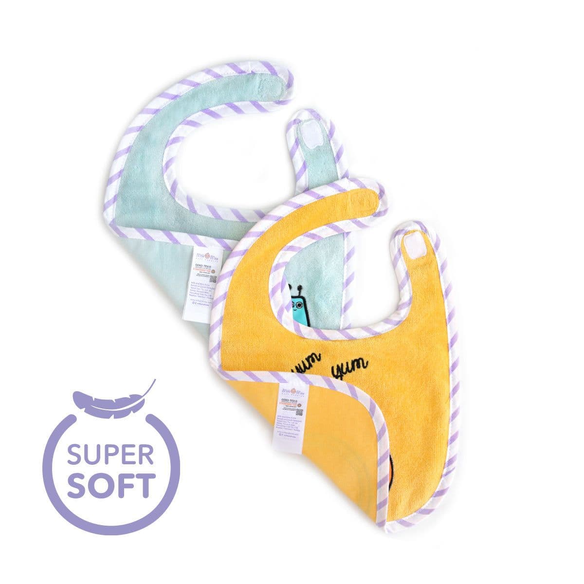 image-Milk&Moo Tombish Cat und Sangaloz Baby Lätzchen Set 2 Stück