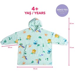 image-Milk&Moo Little Mermaid Tragbare Decken-Hoodie Kinder Jungen Mädchen