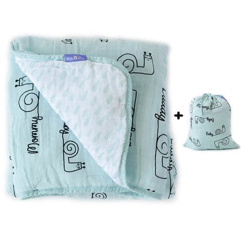 image-Milk&Moo SangalozMusselin Flauschige Babydecke, 90x110 cm