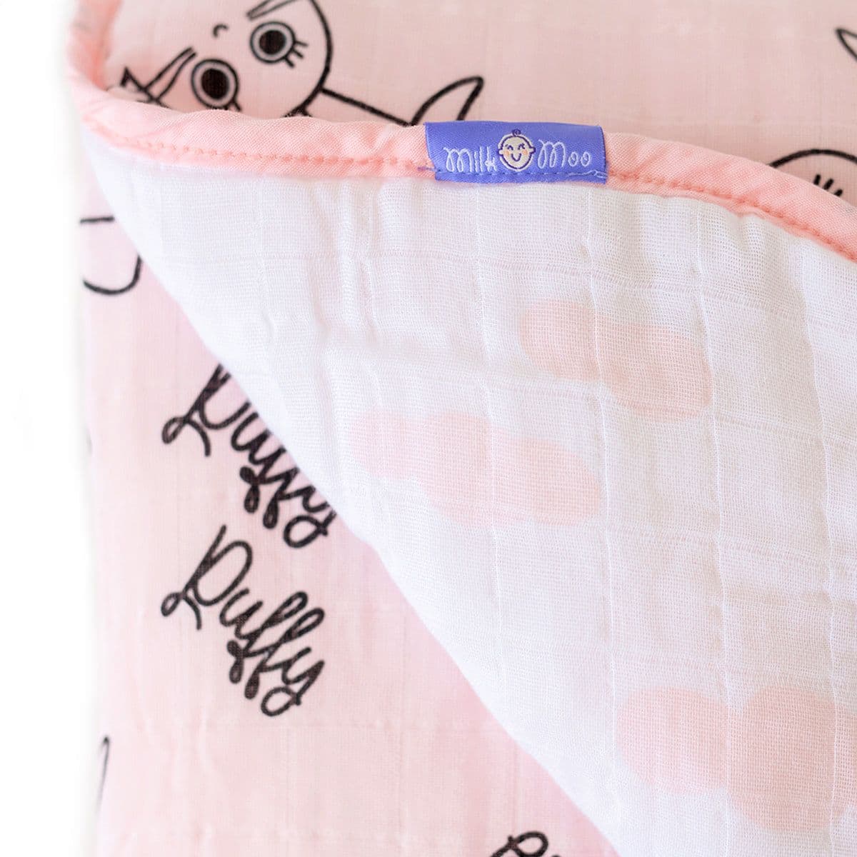 image-Milk&Moo Chancin Musselin Flauschige Babydecke, 90x110cm