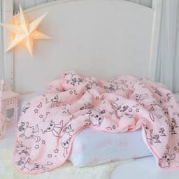 image-Milk&Moo Chancin Musselin Flauschige Babydecke, 90x110cm