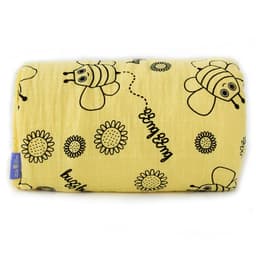 image-Milk&Moo Buzzy Bee Musselin Flauschige Babydecke, 90x110cm