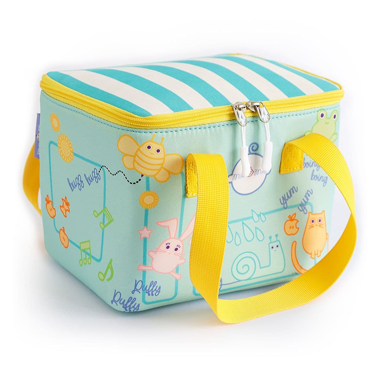 image-Milk&Moo Lunchbox, Lunchtasche, Brotdose, Kühltasche, Türkis