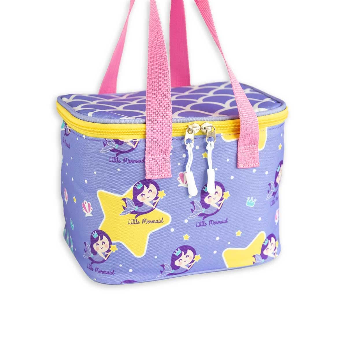 image-Milk&Moo Lunchbox Lunchtasche Brotdose Kühltasche Blau/Rosa