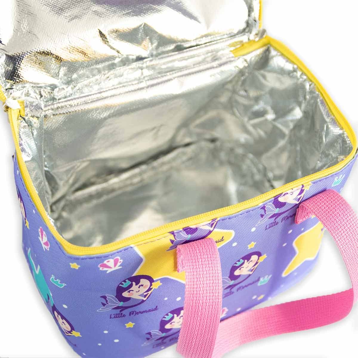 image-Milk&Moo Lunchbox Lunchtasche Brotdose Kühltasche Blau/Rosa