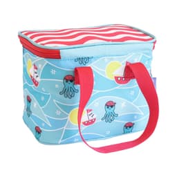 image-Milk&Moo Lunchbox, Lunchtasche Brotdose Kühltasche Türkis/rot