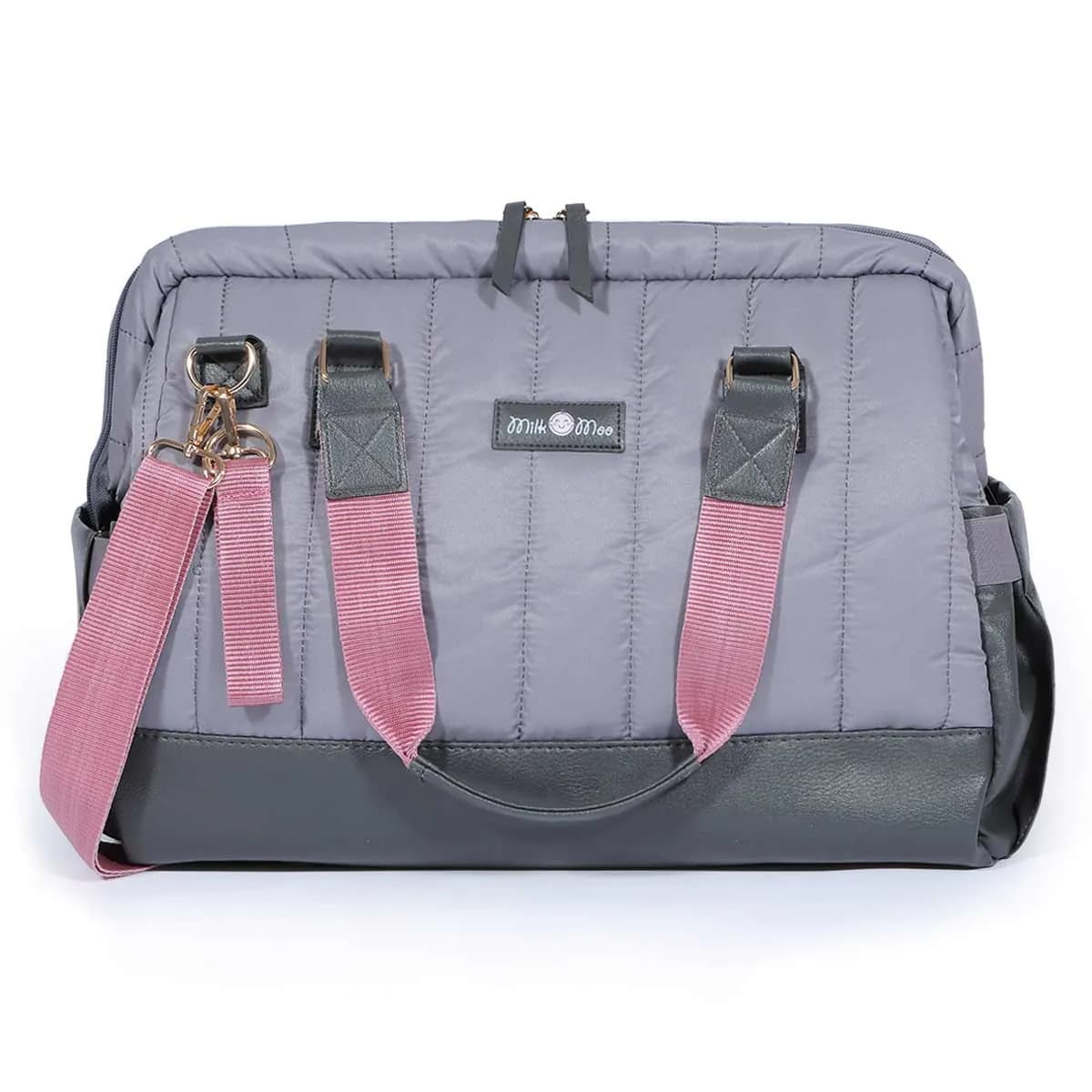 image-Milk&Moo Wickeltasche Auslaufsicher Baby Reisetasche Antrasit