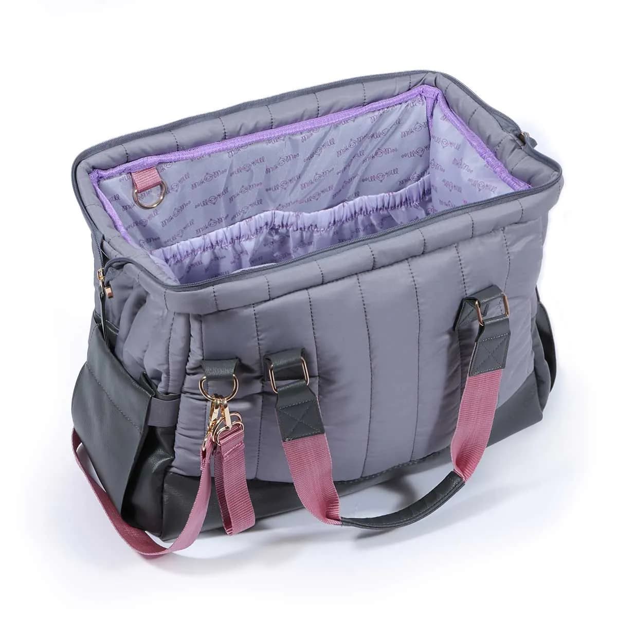 image-Milk&Moo Wickeltasche Auslaufsicher Baby Reisetasche Antrasit
