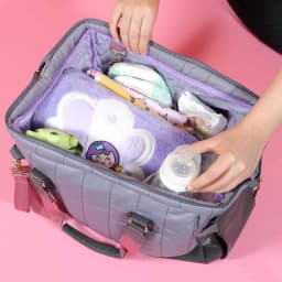 image-Milk&Moo Wickeltasche Auslaufsicher Baby Reisetasche Antrasit