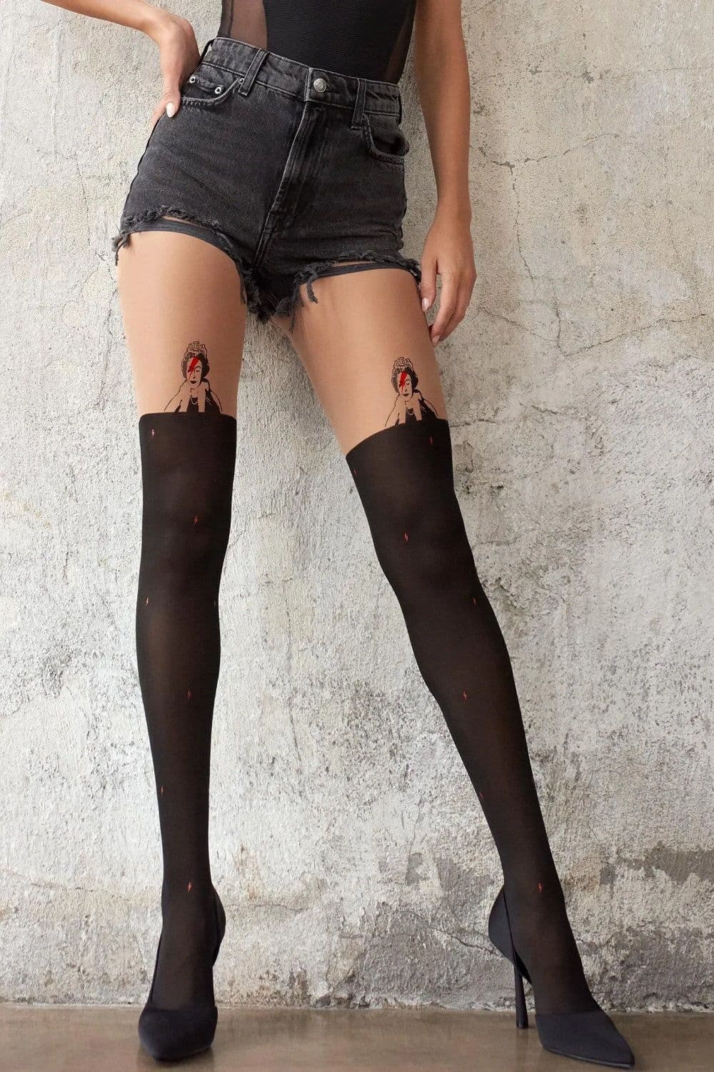 image-Banksy Graffiti Queen Fancy Tights - Limited Edition