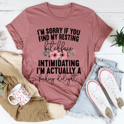 image-I'm Sorry If You Find My Resting Face Intimidating T-Shirt