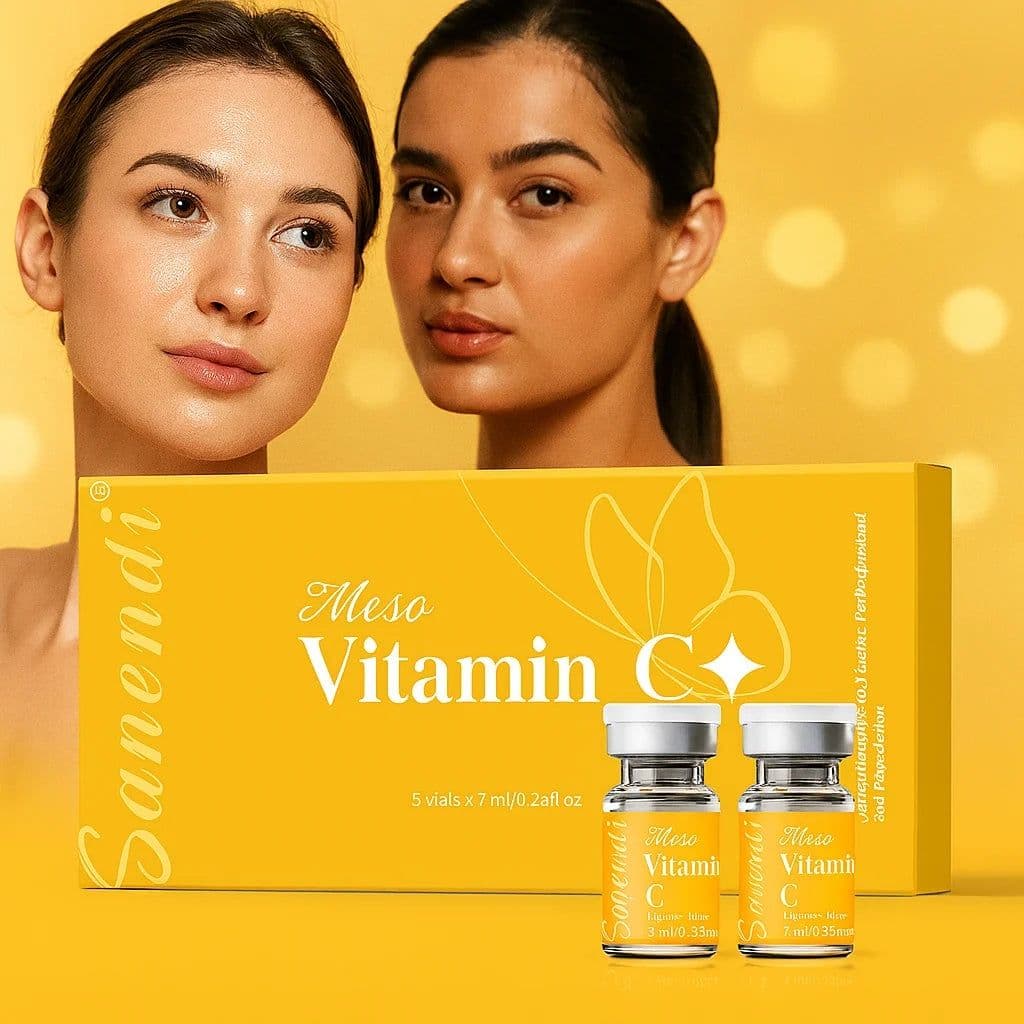 image-Sanendi PDRN Glutathione VITAMIN C Skin Sensitive muscle Brightening and anti-aging use Derma pen 7ml x5 vials