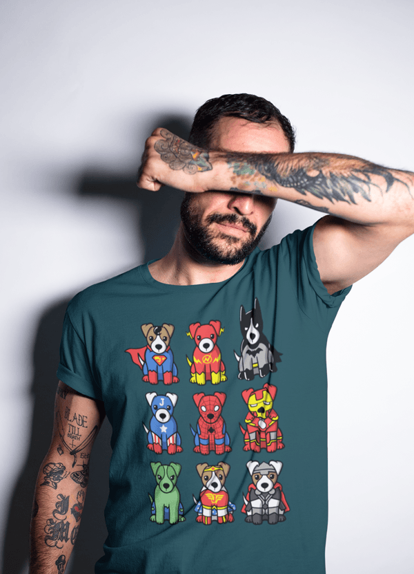 image-Super Heroes Dogs T-shirt