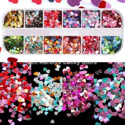 image-12 Colors Nails Abalone Shell Fragments Texture Natural Sea Shell 3d Glitter Nail Art Decoration Powder Sequins Beauty Tools