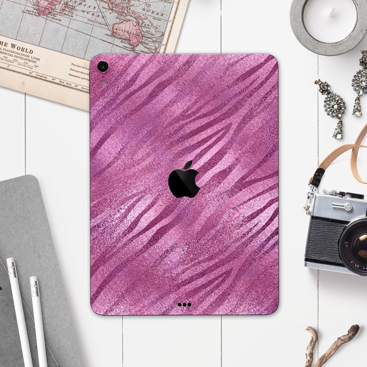 image-Glamorous Pink Toned Zebra - Full Body Skin Decal for the Apple iPad