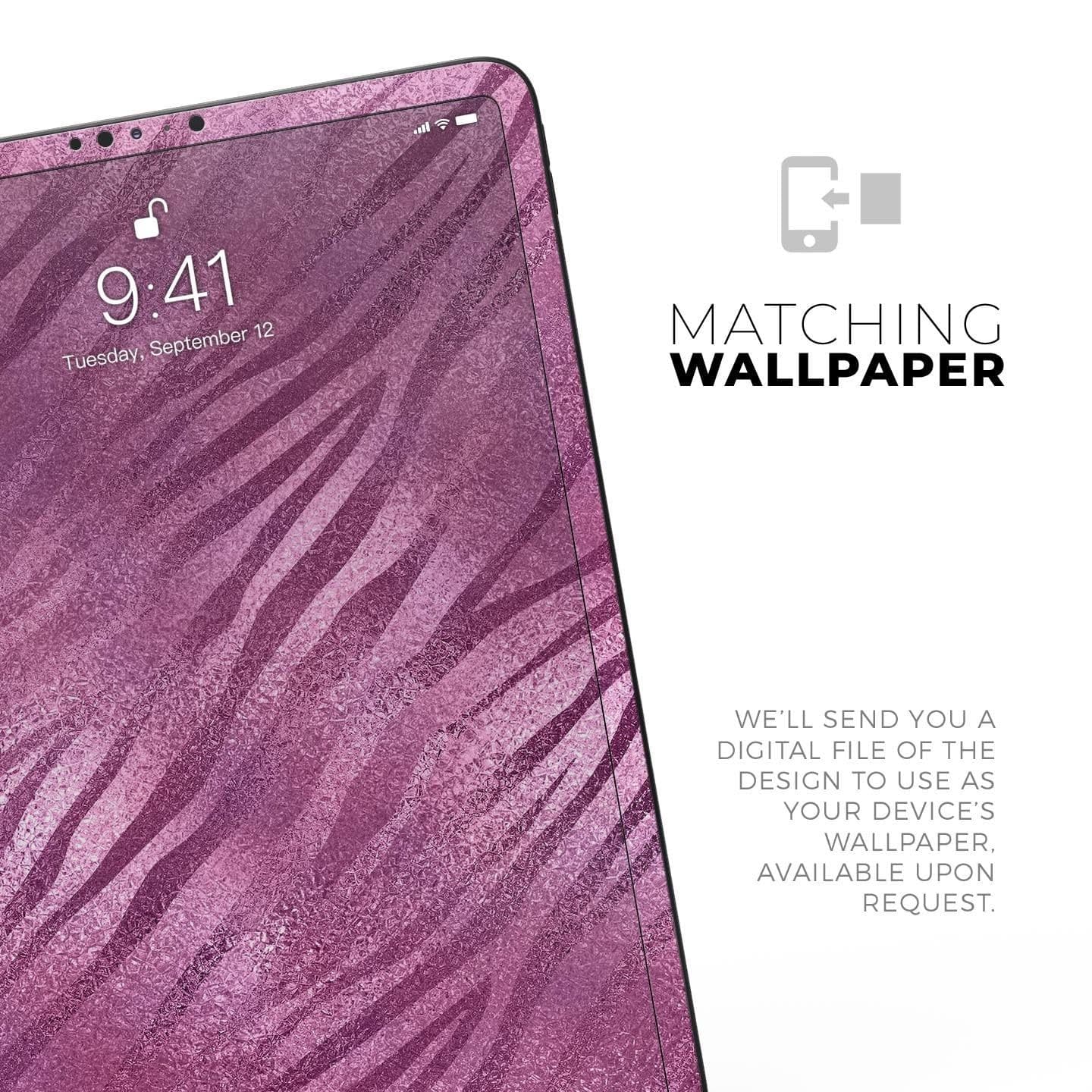 image-Glamorous Pink Toned Zebra - Full Body Skin Decal for the Apple iPad