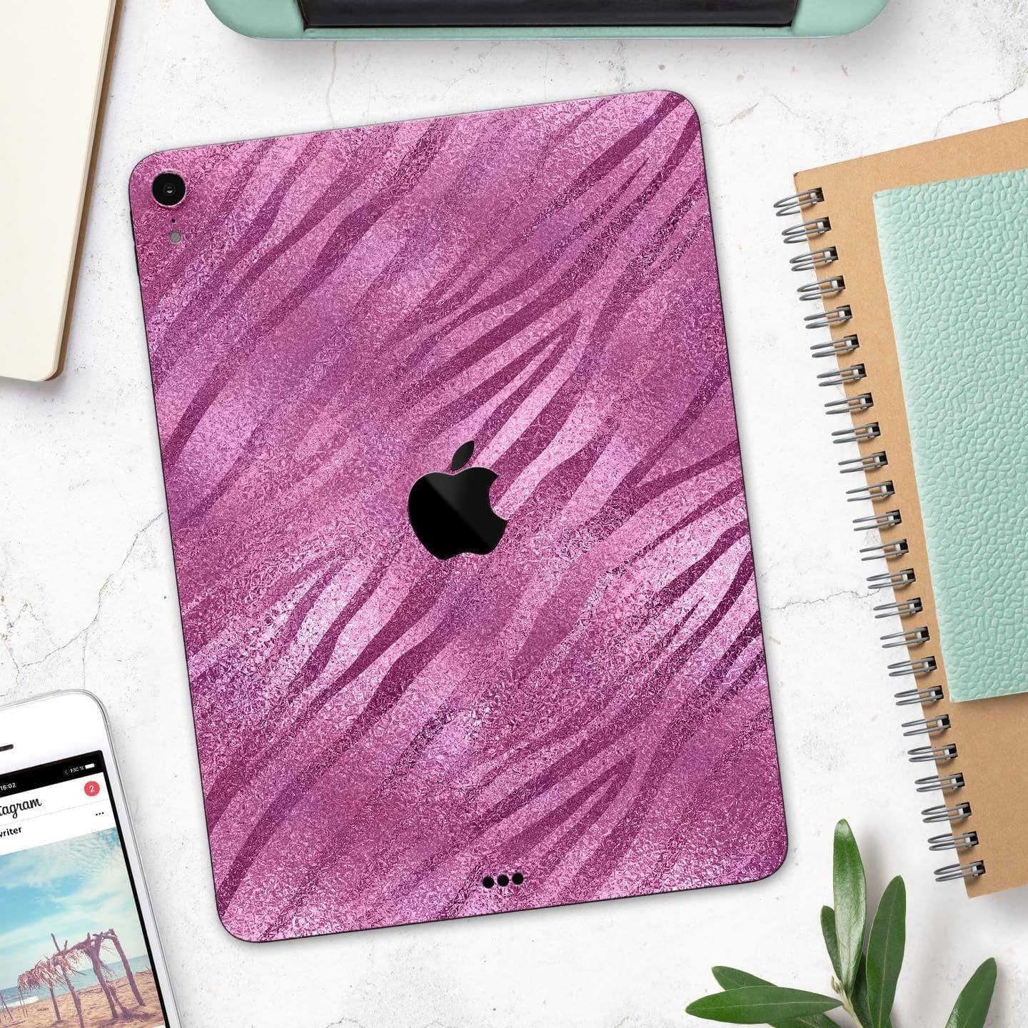 image-Glamorous Pink Toned Zebra - Full Body Skin Decal for the Apple iPad
