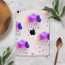 image-Geometric Rain Clouds - Full Body Skin Decal for the Apple iPad Pro