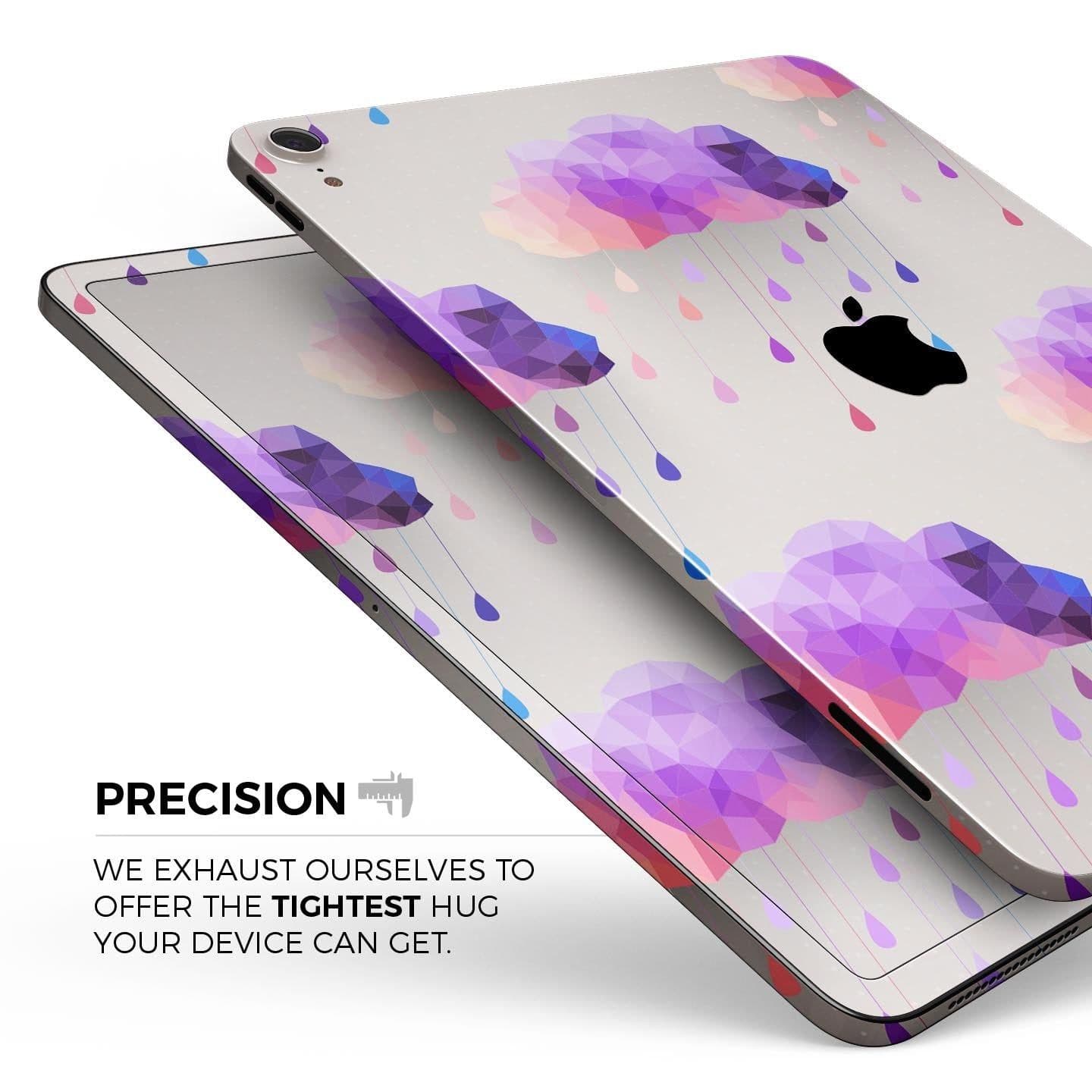 image-Geometric Rain Clouds - Full Body Skin Decal for the Apple iPad Pro