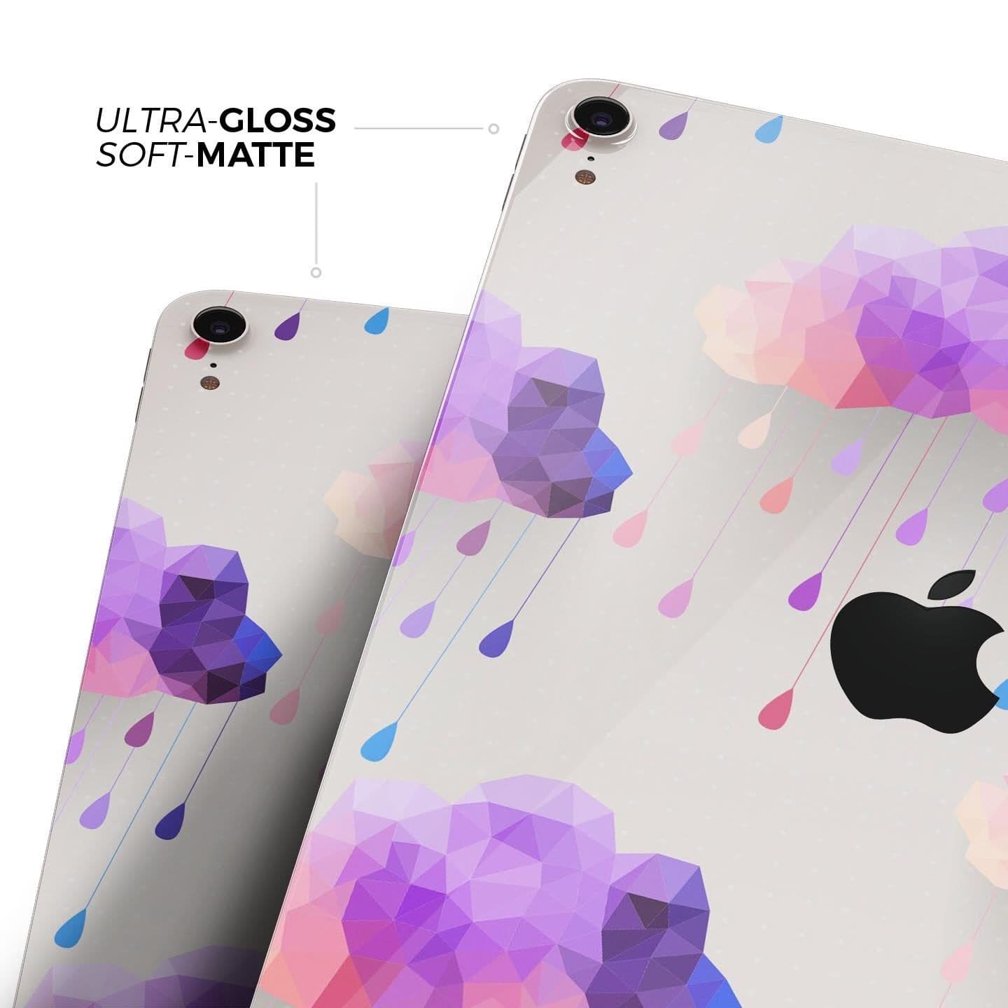 image-Geometric Rain Clouds - Full Body Skin Decal for the Apple iPad Pro