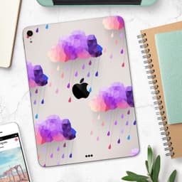 image-Geometric Rain Clouds - Full Body Skin Decal for the Apple iPad Pro