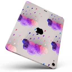 image-Geometric Rain Clouds - Full Body Skin Decal for the Apple iPad Pro