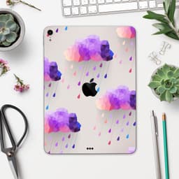 image-Geometric Rain Clouds - Full Body Skin Decal for the Apple iPad Pro