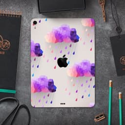image-Geometric Rain Clouds - Full Body Skin Decal for the Apple iPad Pro